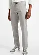 Regular Fit-pull on-bukse i chinos-modell med lin, Straight, bonprix