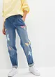 Barrel jeans med print, bonprix