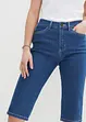 Slim Fit-bermudajeans High Waist, knelang, bonprix