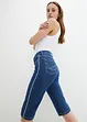 Slim Fit-bermudajeans High Waist, knelang, bonprix