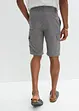 Mikrofiber-cargobermuda med komfortsnitt av resirkulert polyester, Regular Fit, bonprix