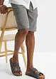 Mikrofiber-cargobermuda med komfortsnitt av resirkulert polyester, Regular Fit, bonprix