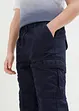 Pull on-bermudashorts i økologisk bomull med cargolommer, Regular Fit, bonprix