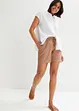 Paperbag-shorts med lin, bonprix