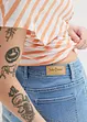 Straight-jeansbermuda, Mid Waist, bonprix