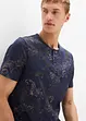 Henley T-skjorte med paisley-print, kort arm, John Baner JEANSWEAR