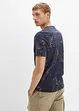 Henley T-skjorte med paisley-print, kort arm, John Baner JEANSWEAR