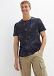 Henley T-skjorte med paisley-print, kort arm, John Baner JEANSWEAR