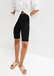 High Waist-sykkelbukse av ribbet jersey, bonprix