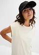 Oversized topp i 100% økologisk bomull, bonprix