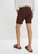 Stretch chino-bermuda med belte, Regular Fit, bonprix