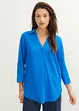 Bluse med 3/4-lang arm og lin, bonprix