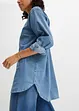 Oversized stretch-jeansbluse, bonprix