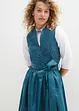 Dirndl med jacquardmønster og forkle, i midi-lengde (2-delt sett), bonprix