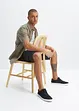 Bermudashorts i denim med cargolommer, Relaxed Fit, bonprix