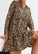 Kjole med animal-print, bonprix