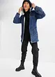 Jeans-parkas med teddypels, bonprix