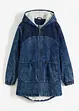 Jeans-parkas med teddypels, bonprix