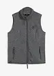 Fleece-vest  med kanter i kontrastfarge, bonprix