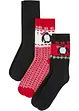 Termosokker (3-pack) med mykt frottefôr og satengsløyfe, bpc bonprix collection