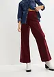 Bukse med stretch og vide ben, High Waist, bonprix