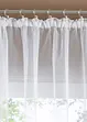 Gardin med resirkulert polyester og blondekant, bonprix