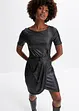 Kjole med knytebelte, imitert skinn, BODYFLIRT boutique