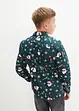 Langermet skjorte med julemotiv for barn, Slim Fit, bonprix