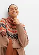 Strikket kjole med koftemønster, BODYFLIRT boutique