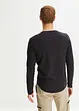 Langermet shirt med V-hals, Slim Fit, bonprix