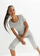 Lang topp med skrift (2-pack), bonprix