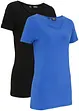 Lang topp med skrift (2-pack), bonprix