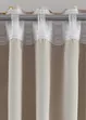 Lystett gardin med glansprint, med resirkulert polyseter (1-pack), bonprix