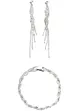 Armbånd, ørering (3-delt smykkesett), bpc bonprix collection