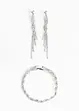 Armbånd, ørering (3-delt smykkesett), bpc bonprix collection