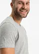 T-skjorte med V-hals (3-pack), bonprix