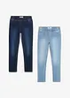 Jeggings Mid Waist (2-pack), bonprix