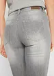 Komfort-capribukse i denim med stretch (2-pack), bonprix