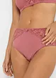 Høy truse med blonder (2-pack), bonprix