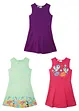 Jerseykjole i økologisk bomull (3-pack), bonprix
