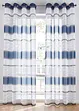 Gardin med stripe-print og resirkulert polyester (1-pack), bonprix