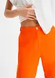 Kort High Waist-linbukse med elastikk, bonprix