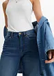 Wide Leg-jeans High Waist, økologisk bomull, bonprix