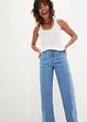 Wide Leg-jeans Mid Waist, Cropped, bonprix