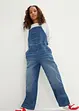 Jeans-snekkerbukse til barn, Wide Leg, bonprix