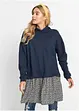 Sweatkjole i 2-i-1-stil, bonprix