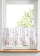 Gardinkappe med blomsterprint, bonprix