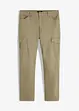 Slim Fit-bukse med stretch og cargolommer, Straight, bonprix