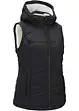 Vattert vest med teddyfôr, bonprix