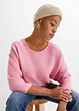 Oversized, ribbestrikket genser i viskosemiks, bonprix